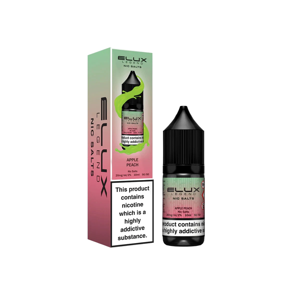 Apple Peach nic salt elux legend eliquid or vape liquid for UK