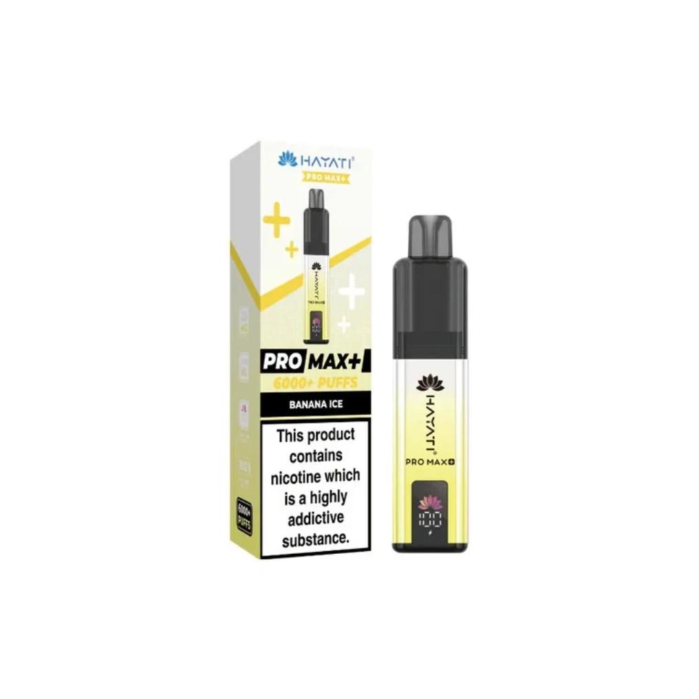 Hayati Pro Max Plus 6000 Banana Ice prefilled vape pod kit UK