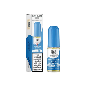 Blueberry Cherry Cranberry Nic Salt E-Liquid by Bar Juice 5000 Salts 10ml