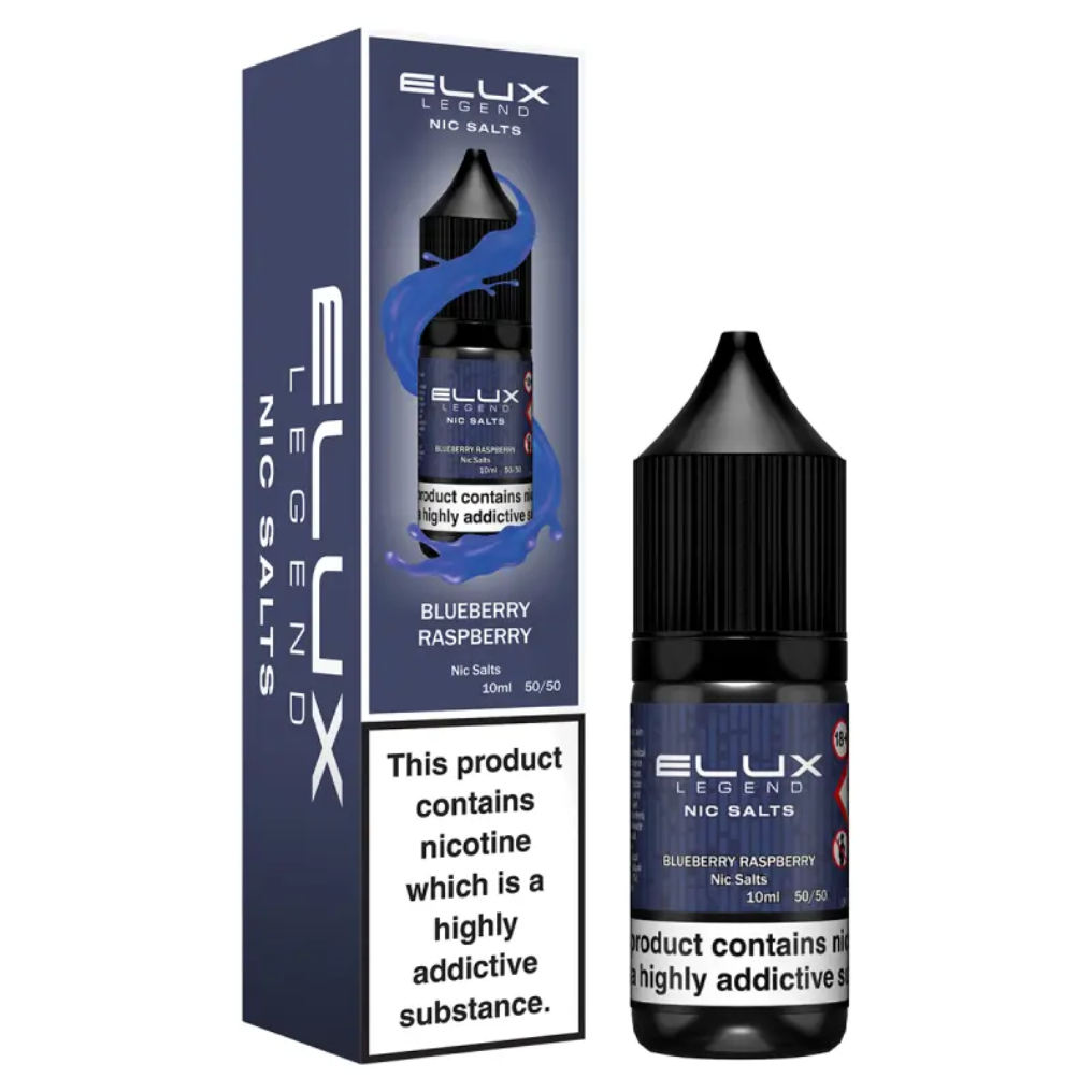 Elux Nic Salts Blueberry Raspberry e-liquid or Vape Juice for UK