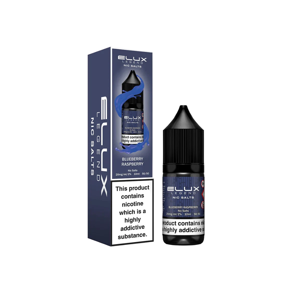 Elux Nic Salts Blueberry Raspberry e-liquid or Vape Juice for UK