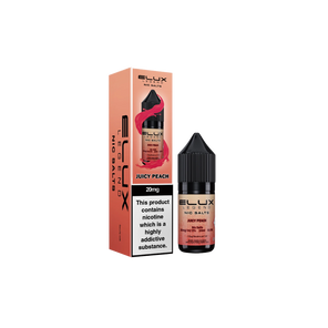 Elux Nic Salts Juicy Peach vape juice, Vape liquid for UK