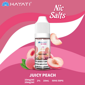 Hayati Pro Max Nic Salts Juicy Peach e-liquid