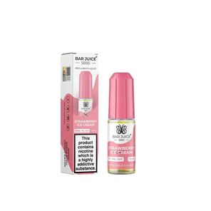 Strawberry Ice Cream Nic Salt E-Liquid by Bar Juice 5000 Salts 10ml