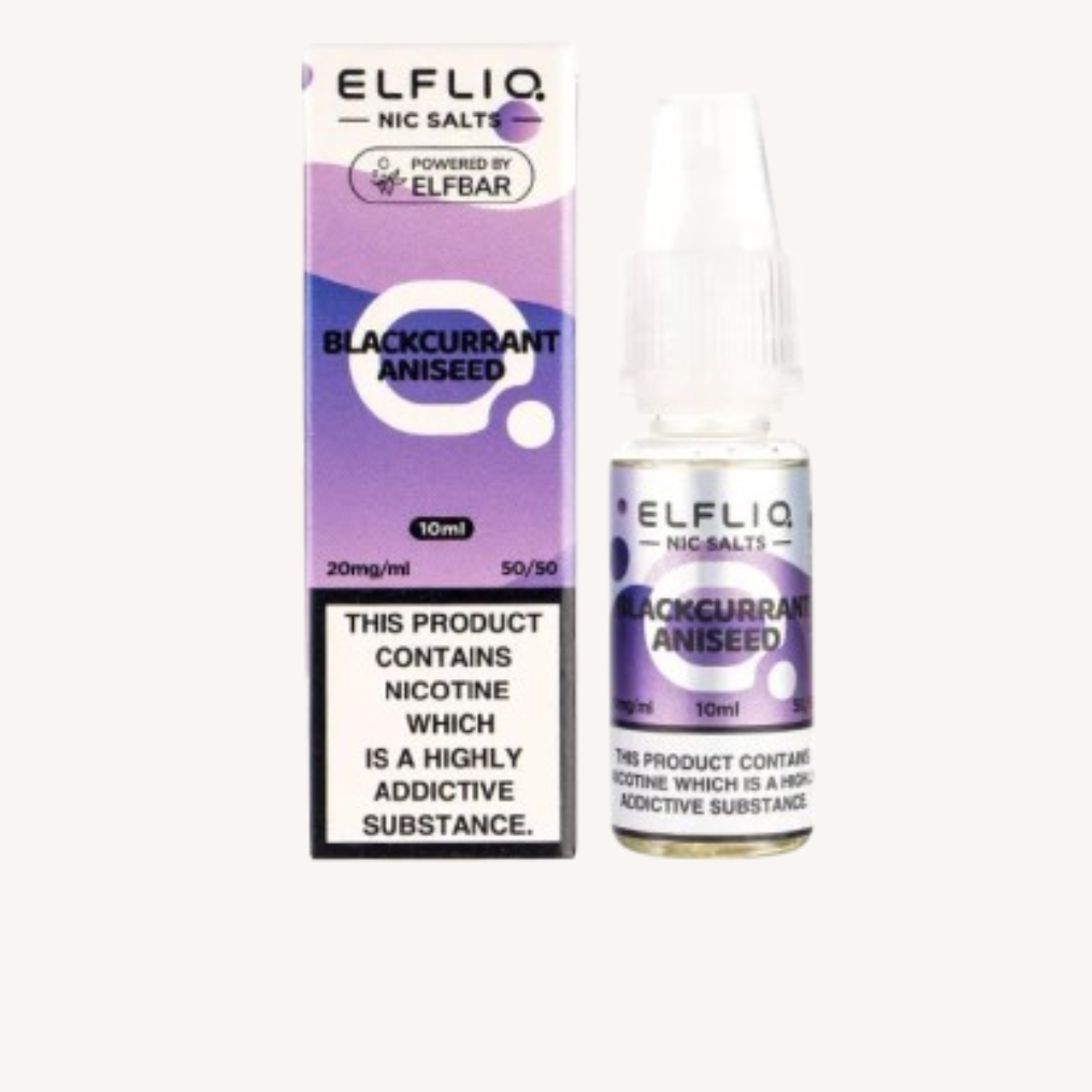 Blackcurrant Aniseed Nic Salt E-Liquid by Elf Bar 10ml | Free Delivery | UK