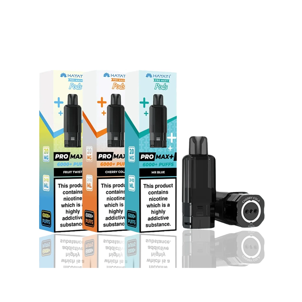Hayati crystal pro max plus 6000 prefilled able Vape pods for UK with all flavors