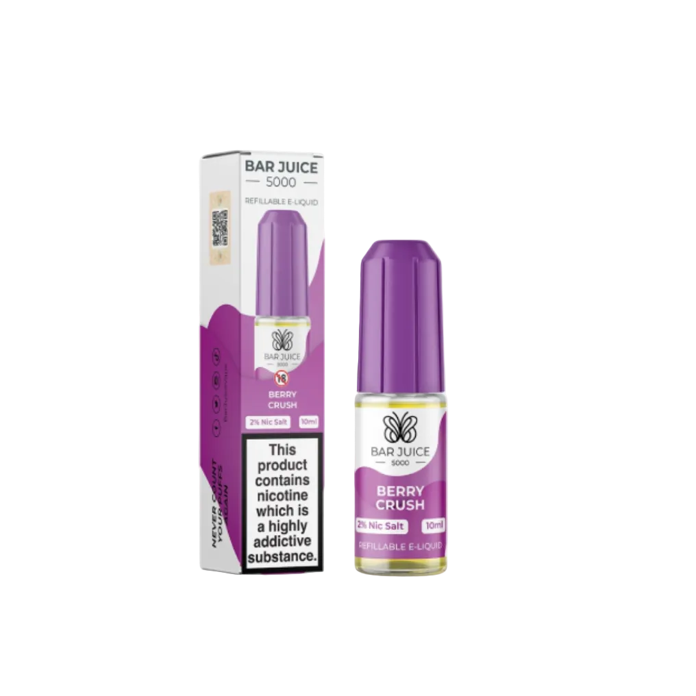 Berry Crush Nic Salt E-Liquid by Bar Juice 5000 Salts 10ml