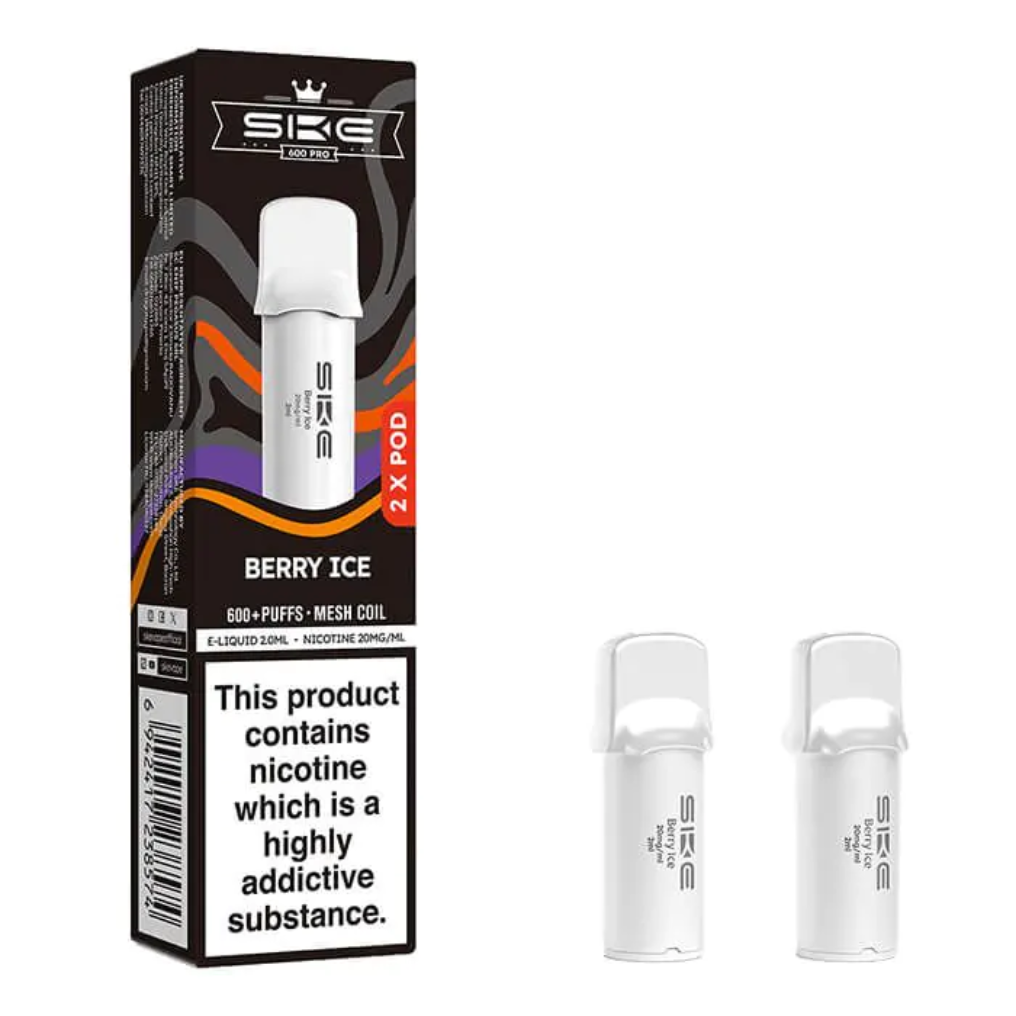 pre filled vape pod kits SKE Crystal Bar 600 Starfruit Mulberry Lemon Disposable Vape | From £3.80 |  Free UK Delivery main image 1