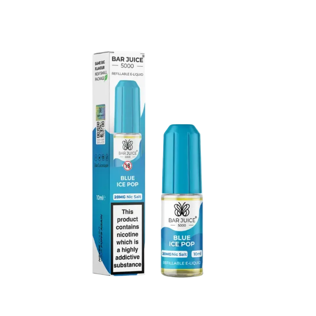 Blue Ice Pop Nic Salt E-Liquid by Bar Juice 5000 10ml