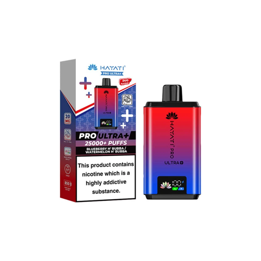 Blueberry Hubba Bubba hayati pro ultra plus 25000 prefilled pod kit for UK