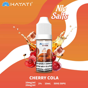 Hayati Pro max Nic Salts Cherry Cola e-liquid 