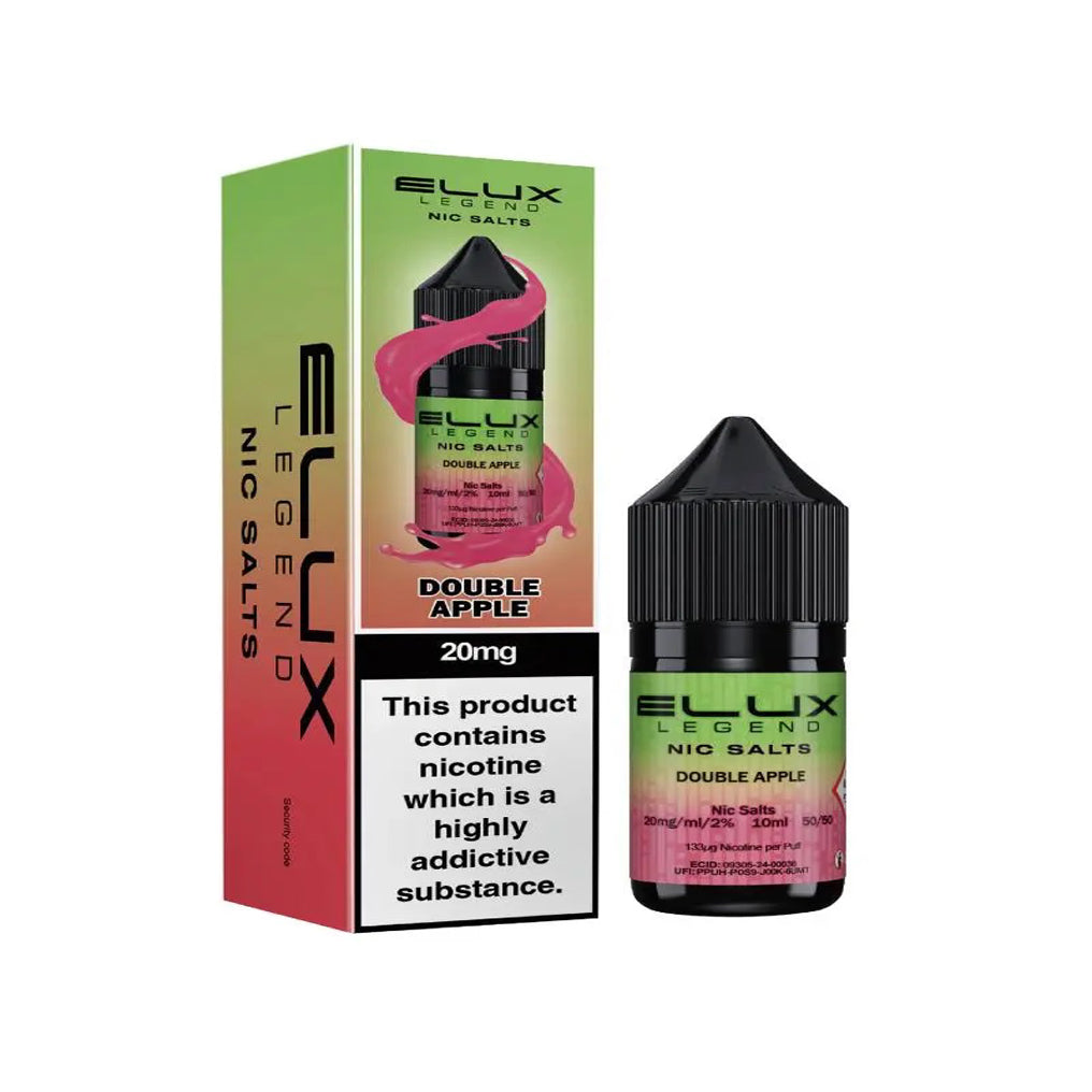 Double Apple Nic Salt E-Liquid by Elux  10ml