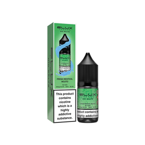 Elux Fresh Menthol Mojito nicotine salt bottle and packaging on a white background