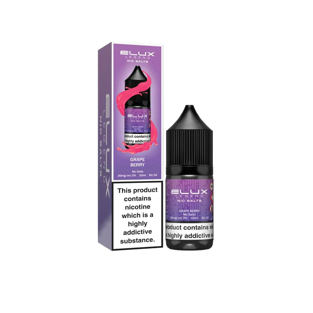 Grape Berry Nic Salt E-Liquid by Elux Legend 10ml