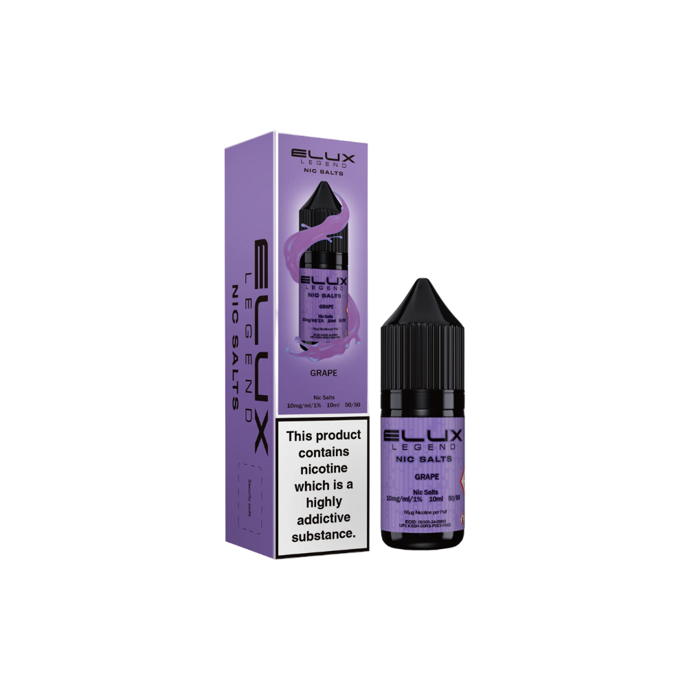 Elux Grape nic salt vape liquid for UK