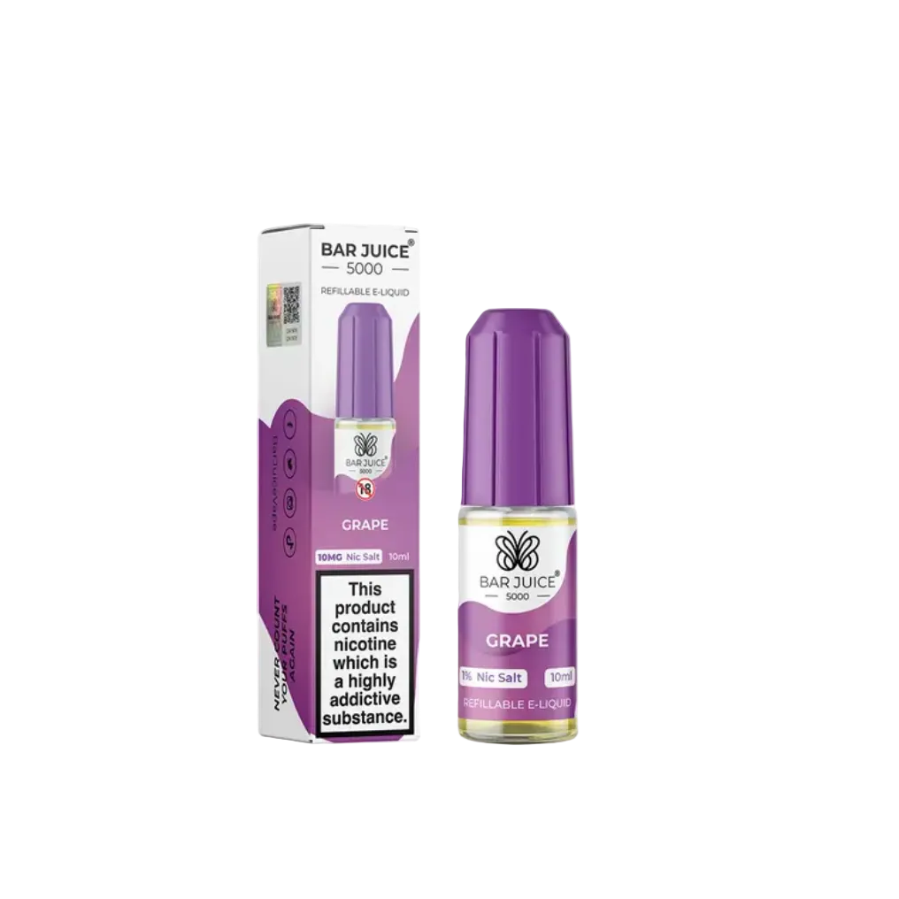 Grape Nic Salt E-Liquid by Bar Juice 5000 Salts 10ml