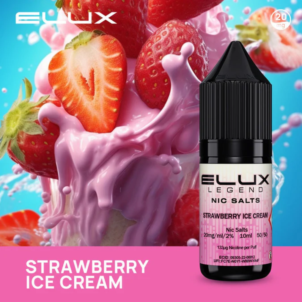 Elux Legend Strawberry Ice Cream Nic Salts 
