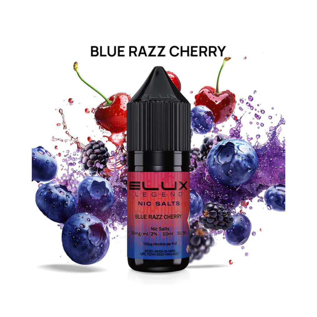 Blue razz cherry elux nic salt