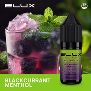 blackcurrant menthol elux nic salt