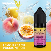 Lemon peach passionfruit elux nic salt