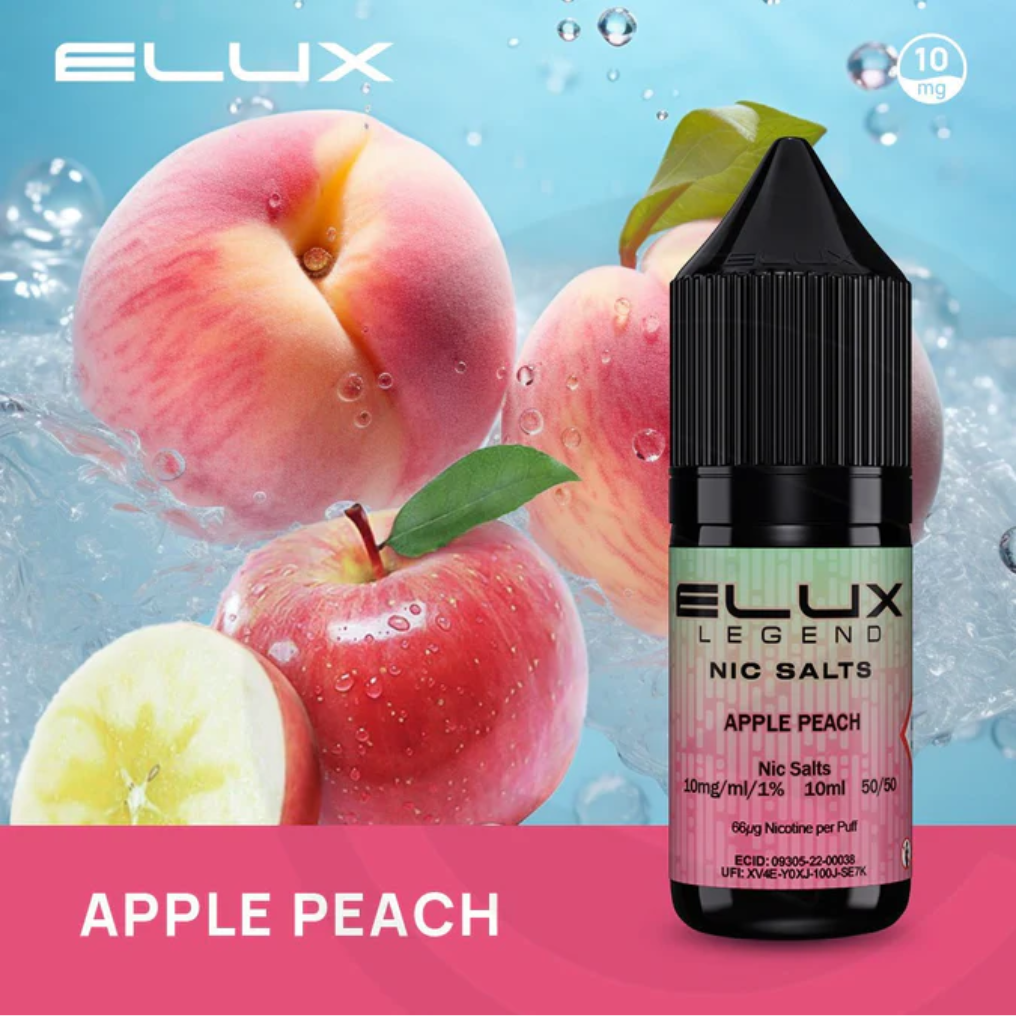 apple peach elux nic salt