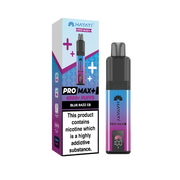 Hayati Pro Max+ vape device and packaging on a white background