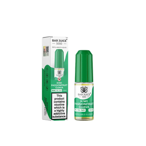 Kiwi Passionfruit Guava Nic Salt E-Liquid by Bar Juice 5000 Salts 10ml
