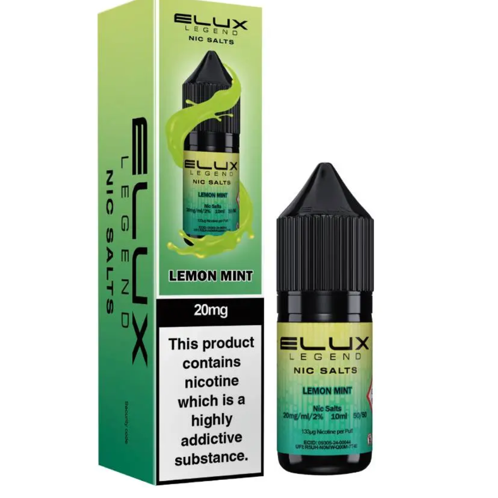 Lemon Mint Nic Salt E-Liquid by Elux 10ml