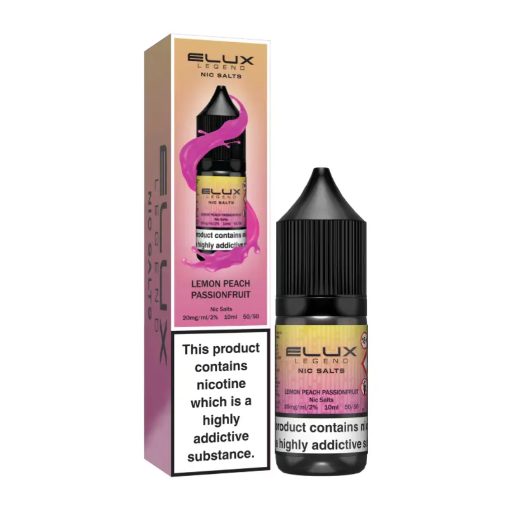 Lemon Peach  Nic Salt E-Liquid by Elux 10ml