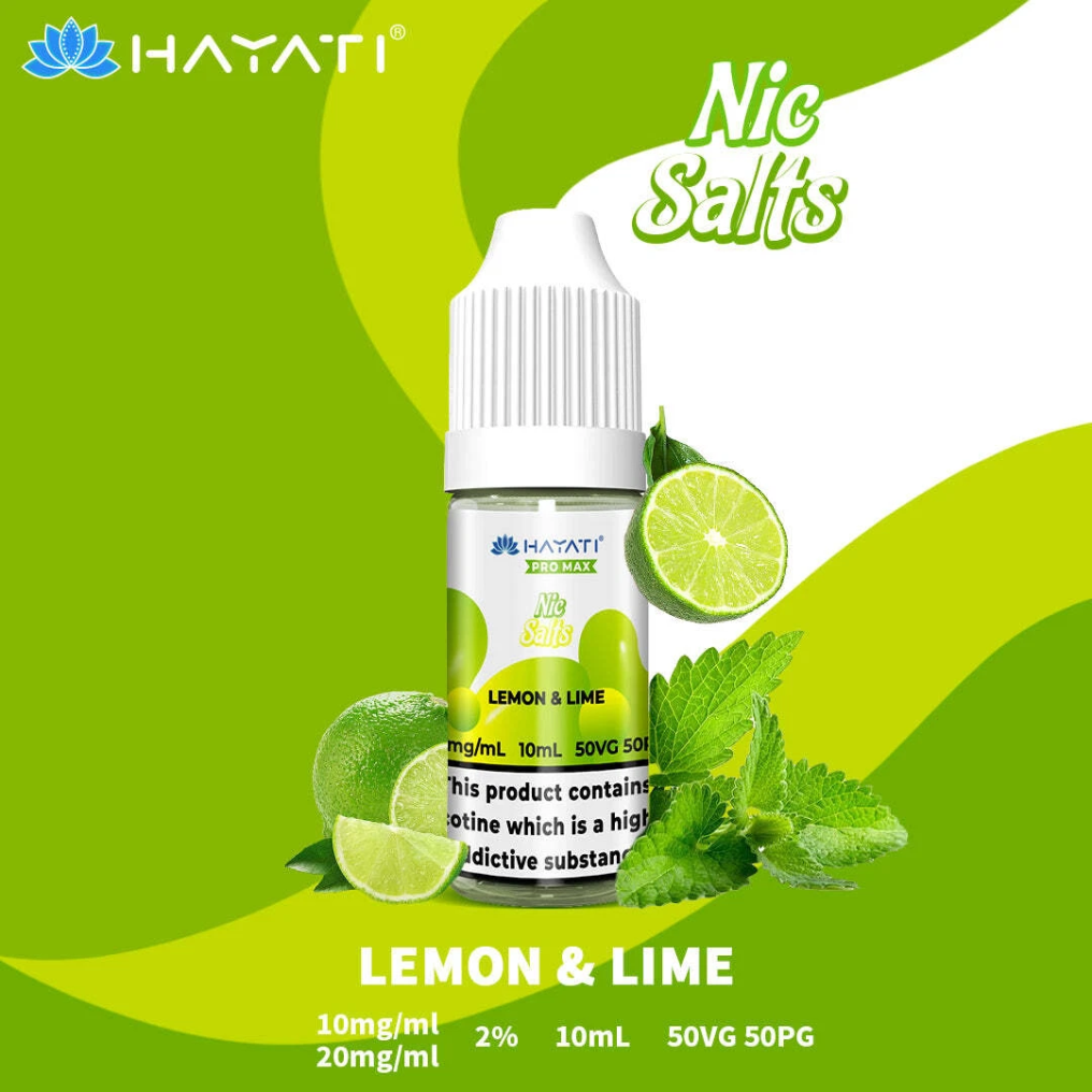 Hayati Pro Max Nic Salts Lemon and Lime e-liquid 