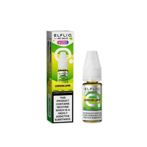 Elf Bar Elfliq Lemon Lime Nic Salt E-Liquid 10ml bottle