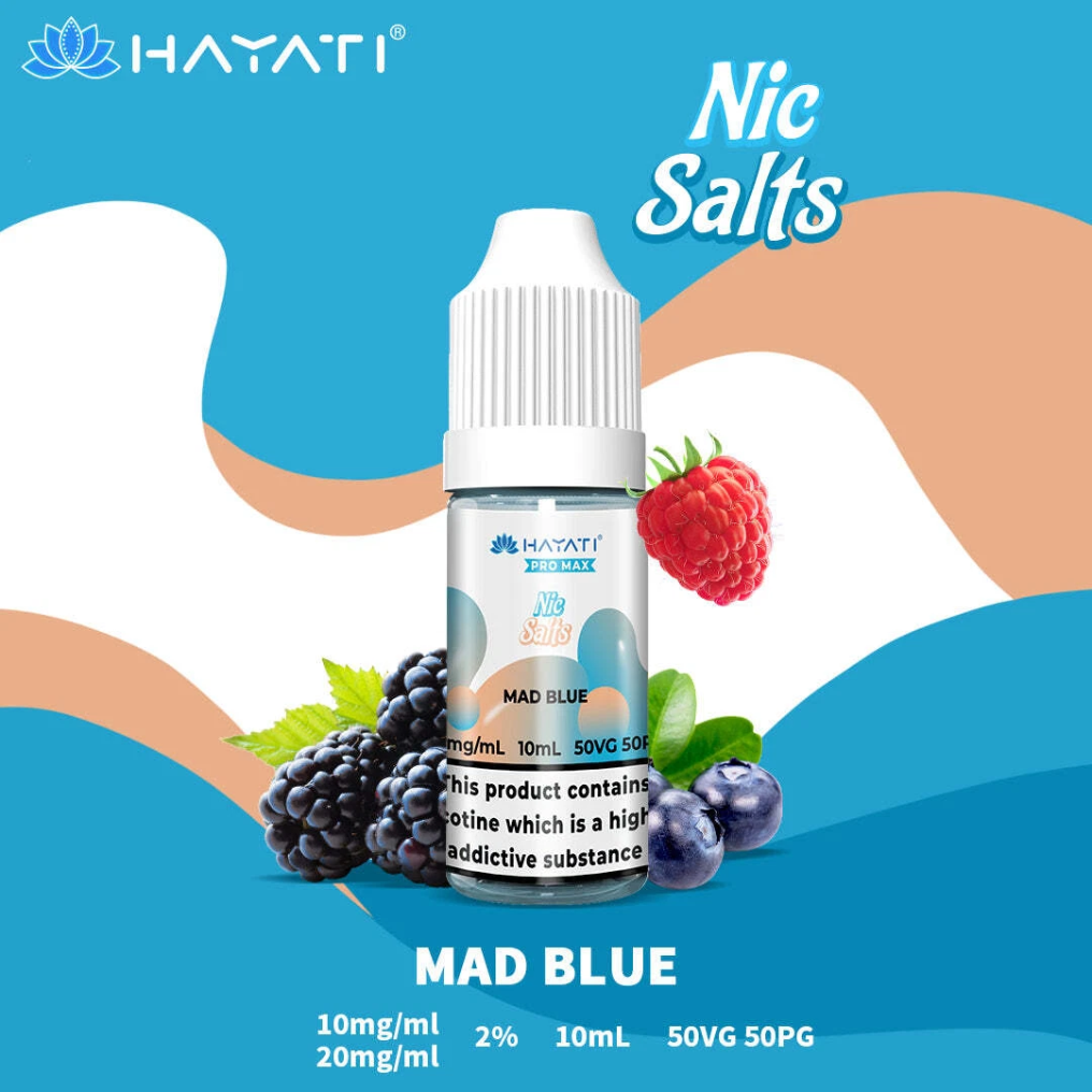 Hayati Pro max Nic Salts Mad Blue e-liquid 