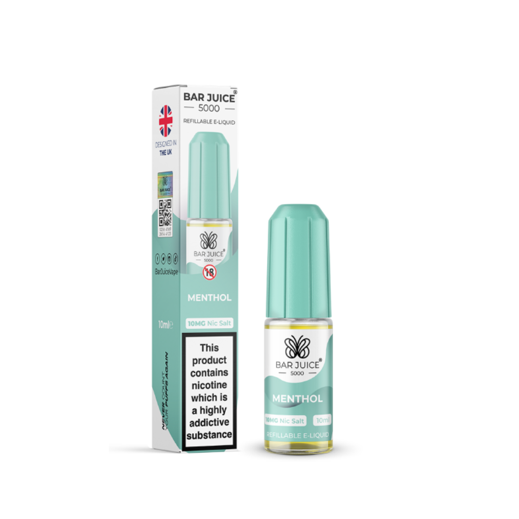 Menthol Nic Salt E-Liquid by Bar Juice 5000 Salts 10ml