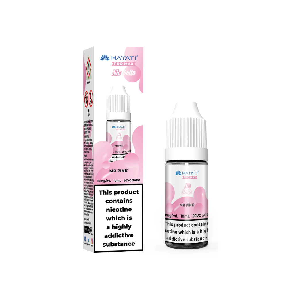 Mr Pink Nic Salt E-Liquid by Hayati  10ml