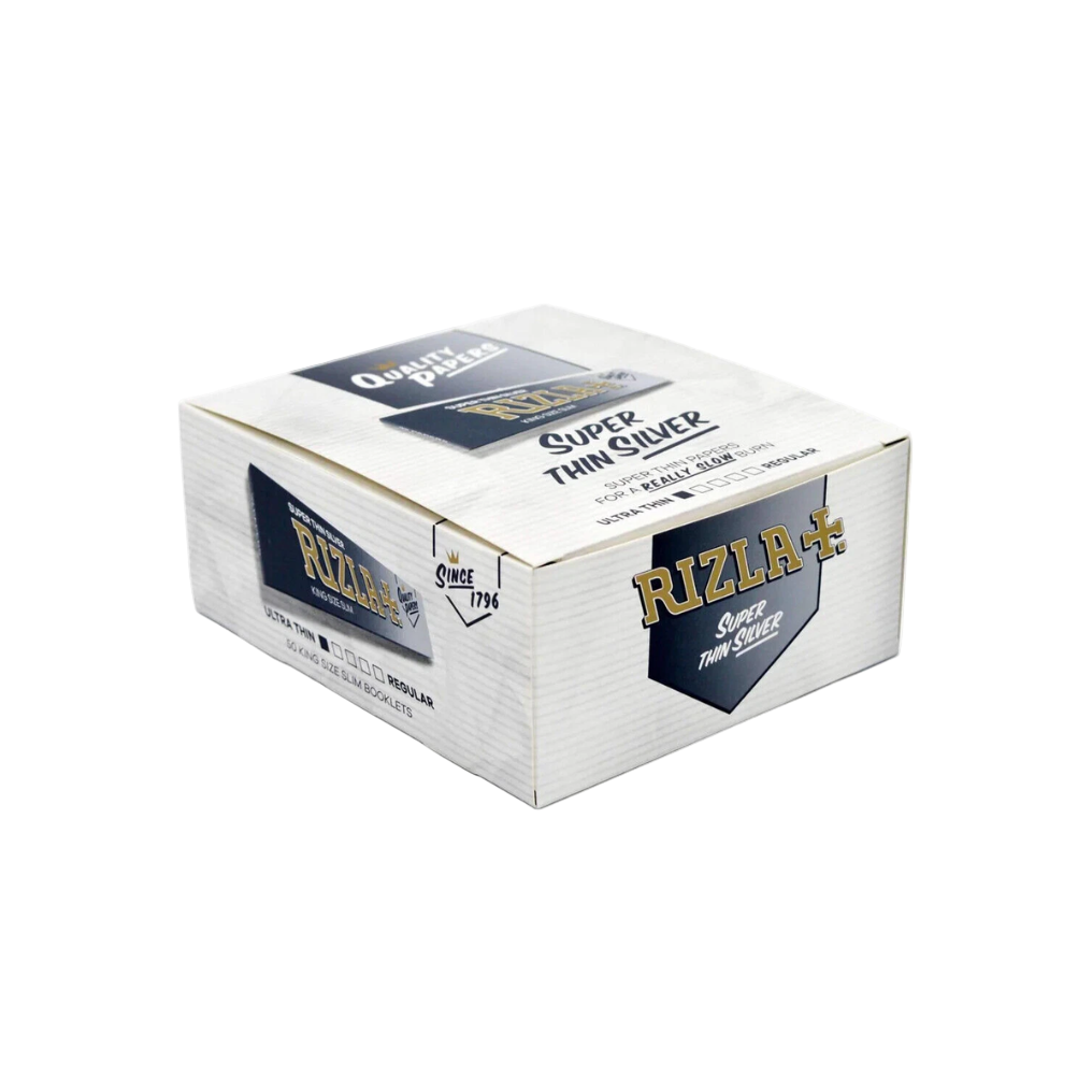 Silver King Size Cigarette Rolling Papers By Rizla