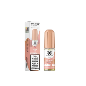 Peach Ice Nic Salt E-Liquid by Bar Juice 5000 Salts 10ml