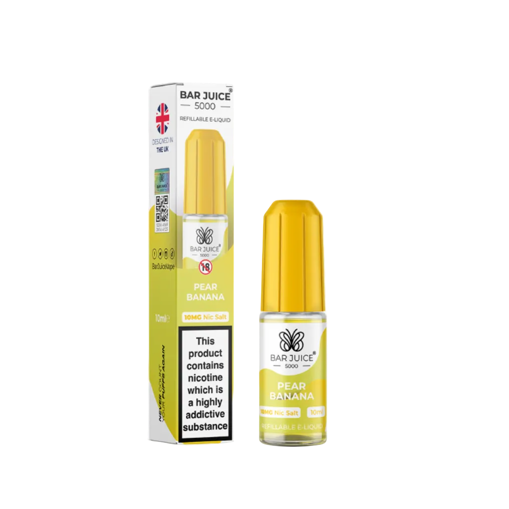 Pear Banana Nic Salt E-Liquid by Bar Juice 5000 Salts 10ml