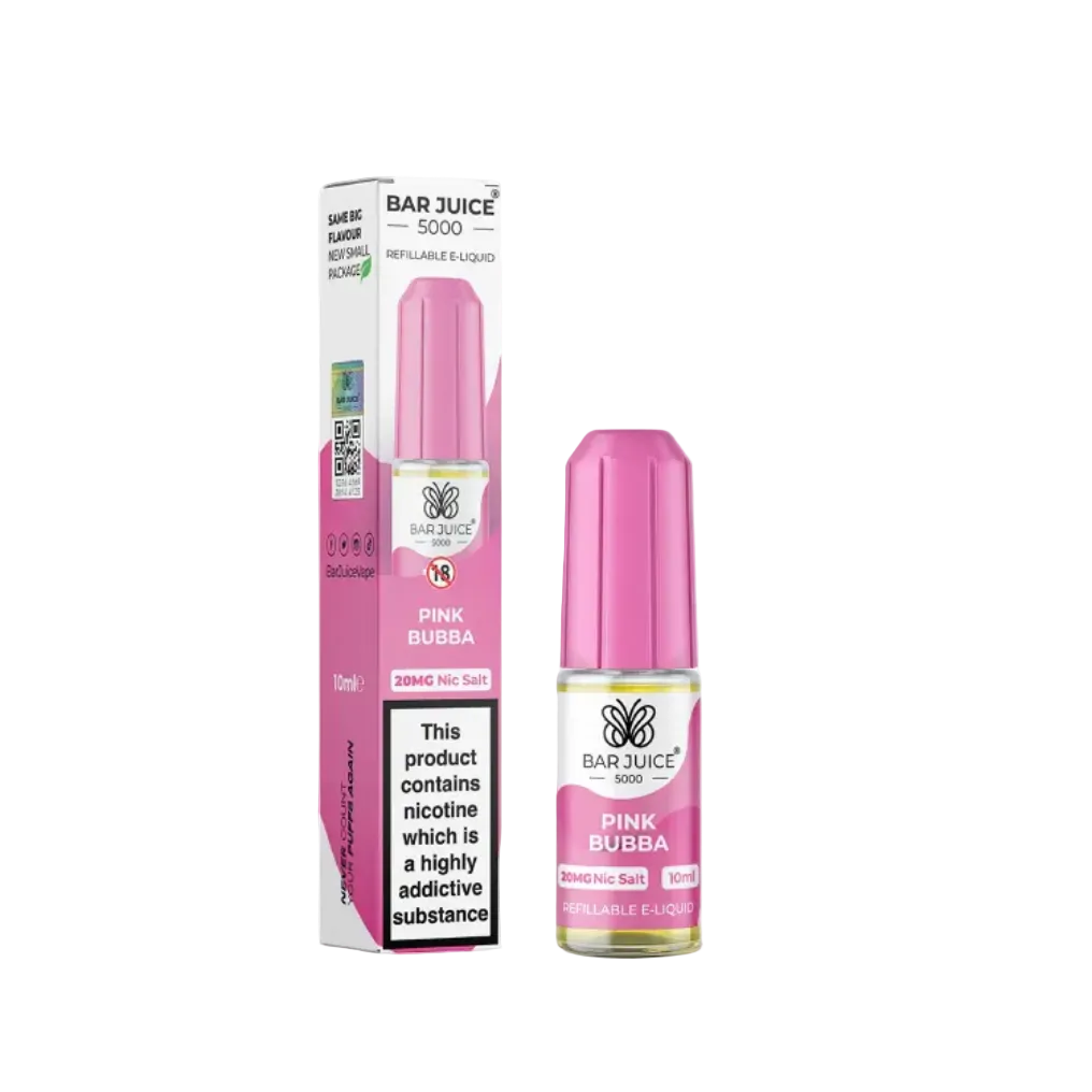 Pink Bubba Nic Salt E-Liquid by Bar Juice 5000 10ml