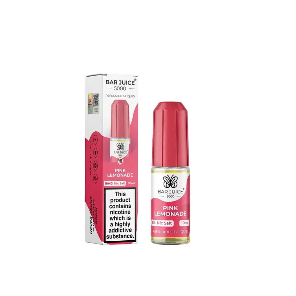 Pink Lemonade Nic Salt E-Liquid by Bar Juice 5000 Salts 10ml