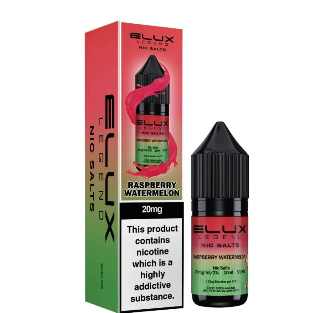 Raspberry Watermelon Nic Salt E-Liquid by Elux 10ml