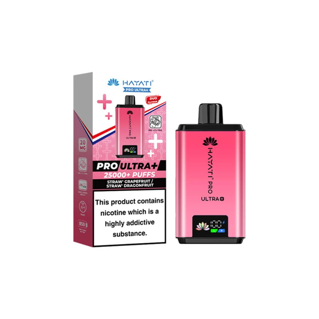 Straw Dragonfruit hayati pro ultra plus 25000 prefilled pod kit