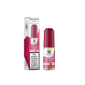 Strawberry Cherry Raspberry Nic Salt E-Liquid by Bar Juice 5000 Salts 10ml
