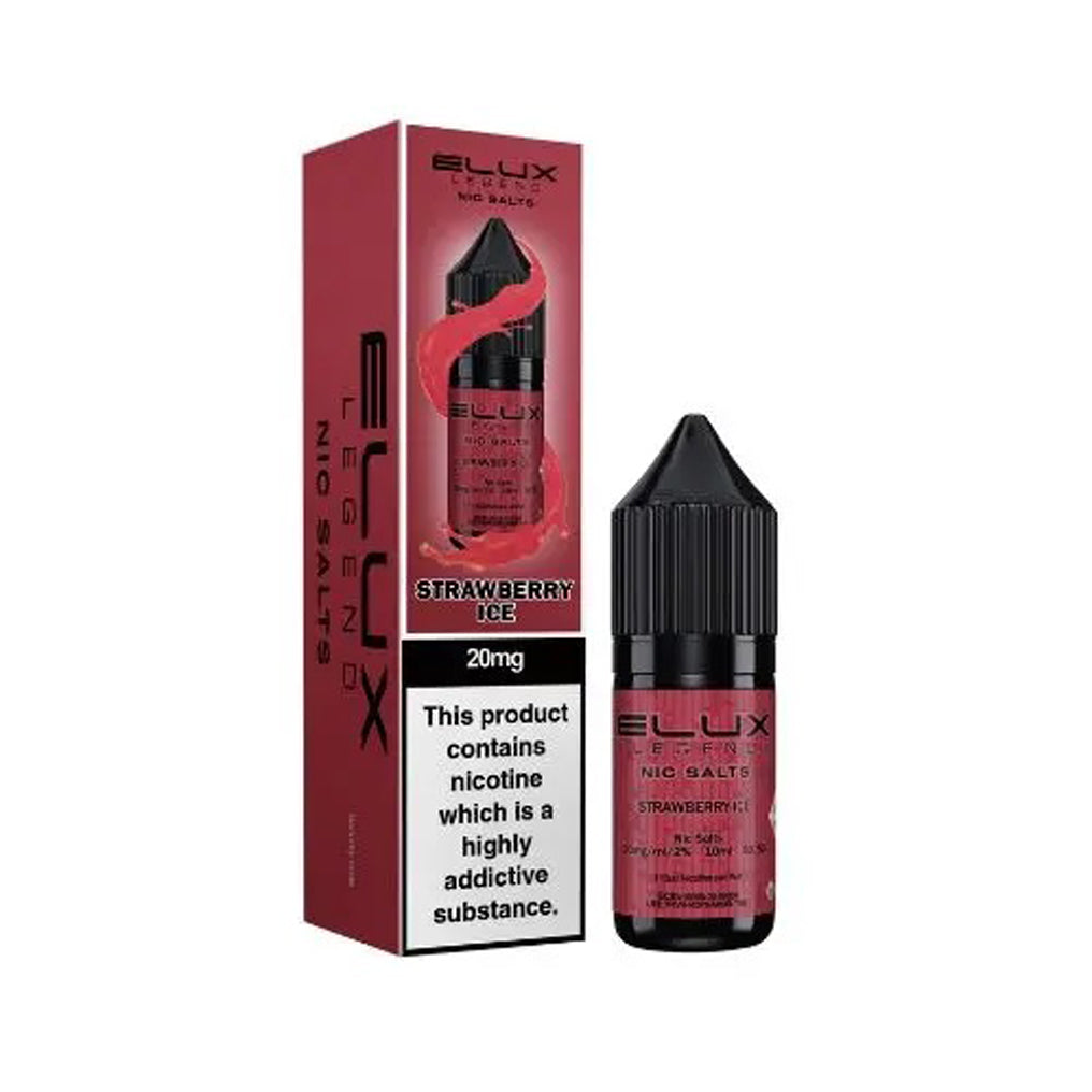 Strawberry Ice Nic Salt E-Liquid by Elux  10ml