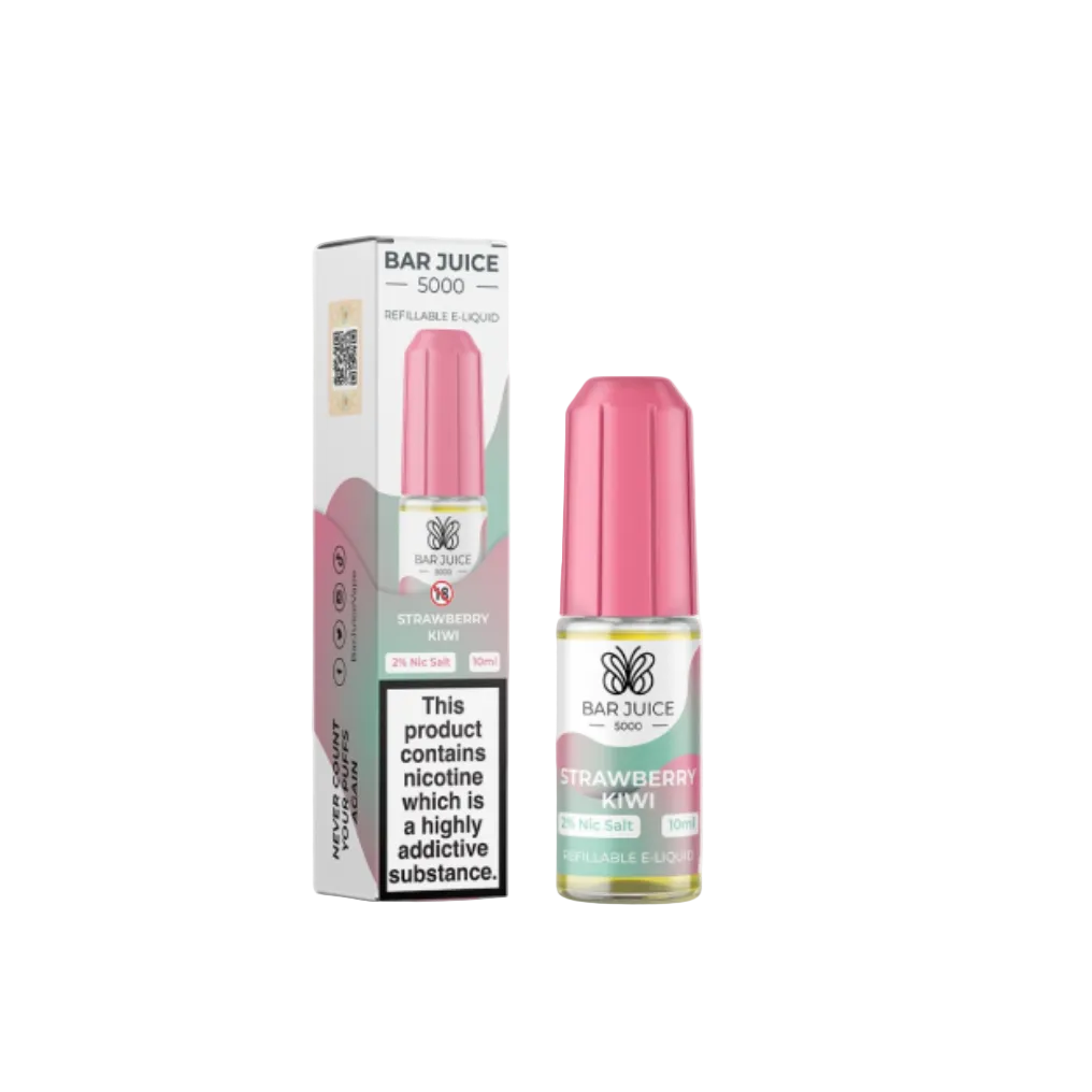Strawberry Kiwi Nic Salt E-Liquid by Bar Juice 5000 Salts 10ml