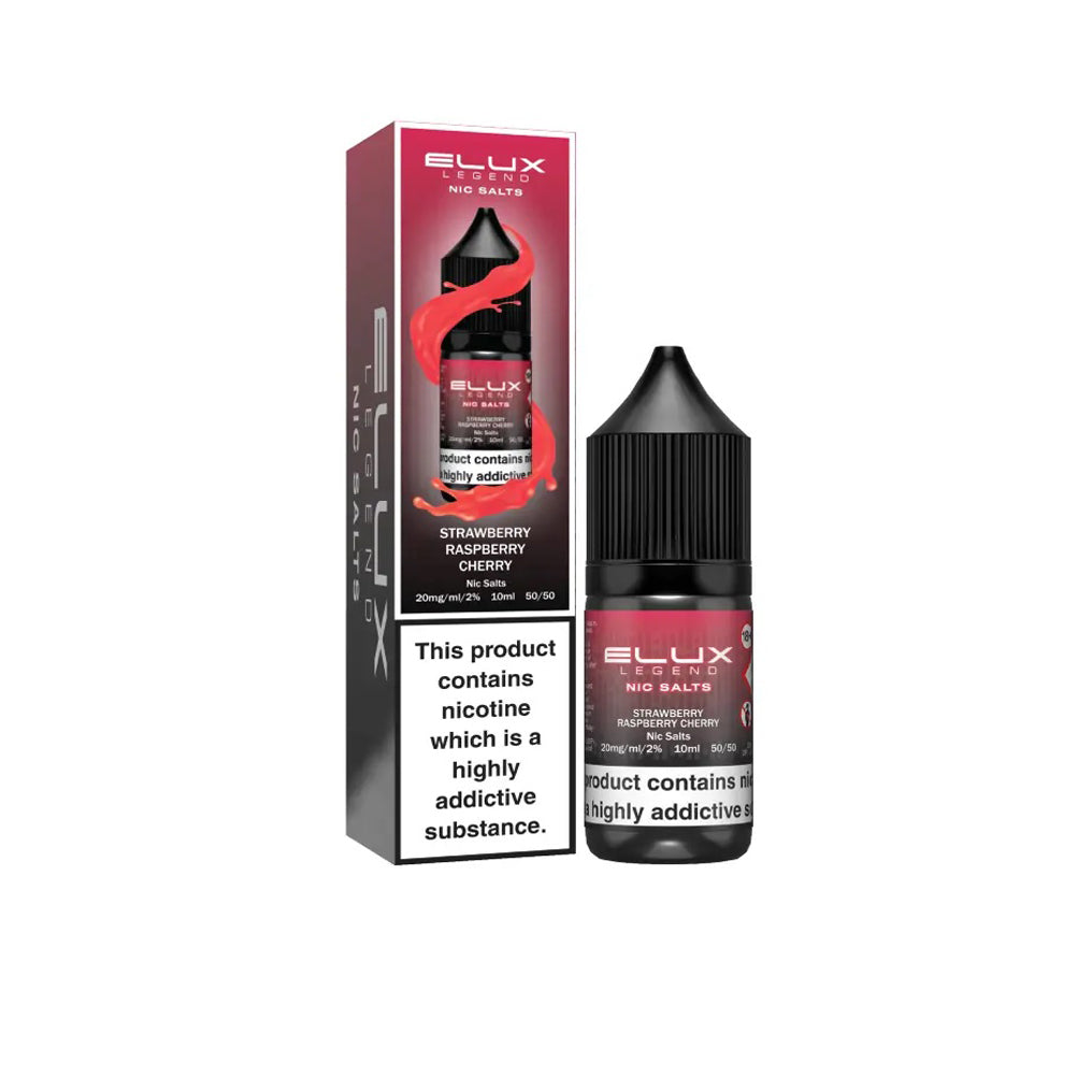 Strawberry Raspberry Cherry Nic Salt E-Liquid by Elux Legend 10ml