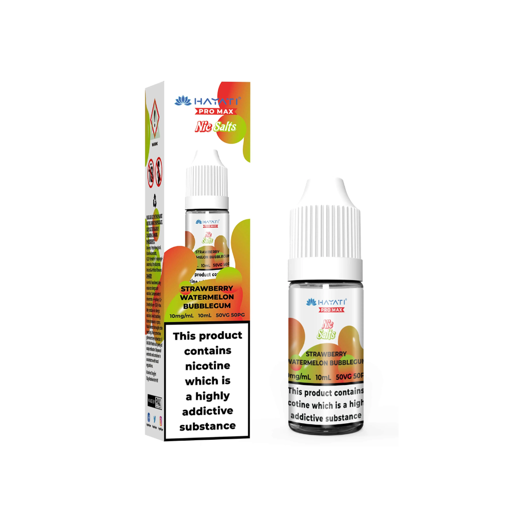 Strawberry Watermelon Bubblegum Nic Salt E-Liquid by Hayati  10ml