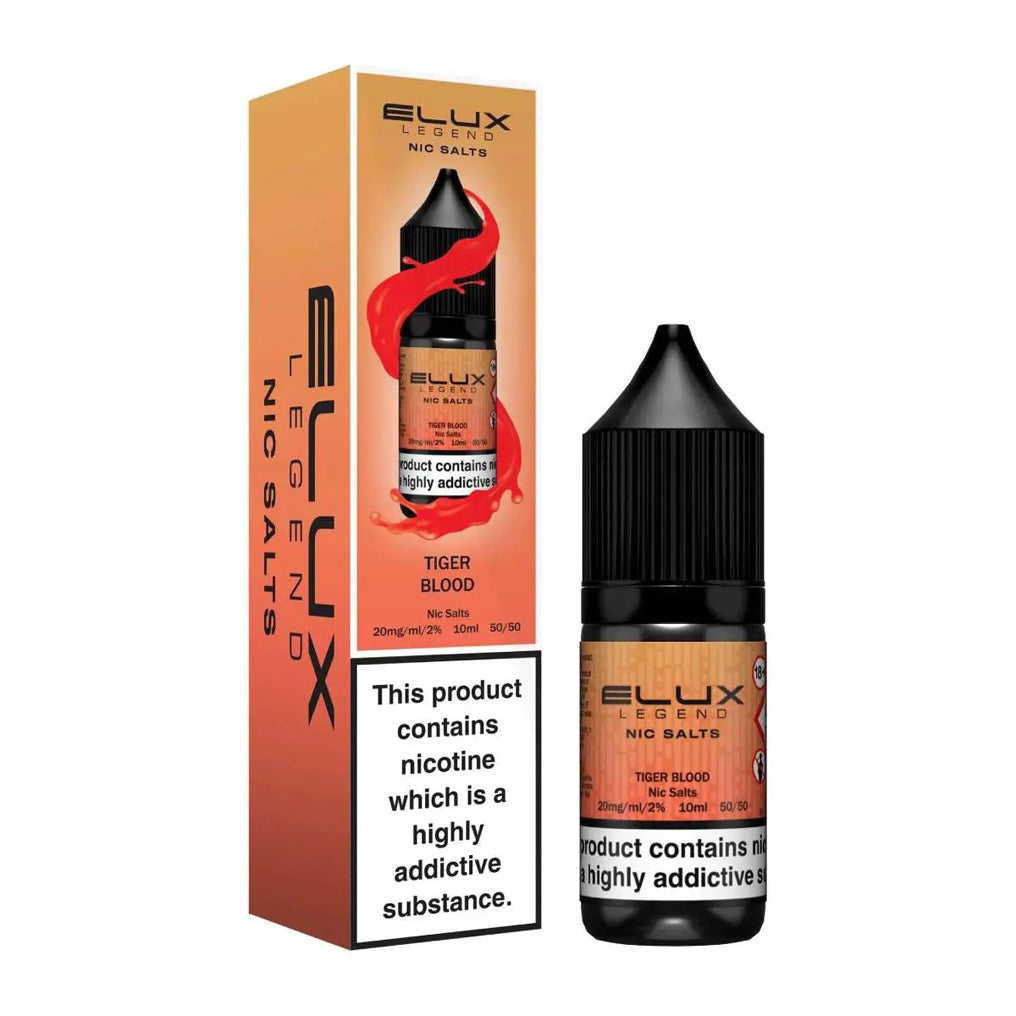 Tiger Blood Nic Salt E-Liquid by Elux  10ml