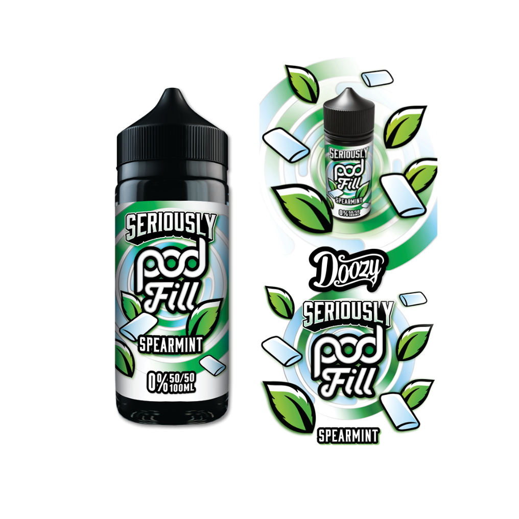 Seriously Pod Fill Spearmint E-liquid Shortfill