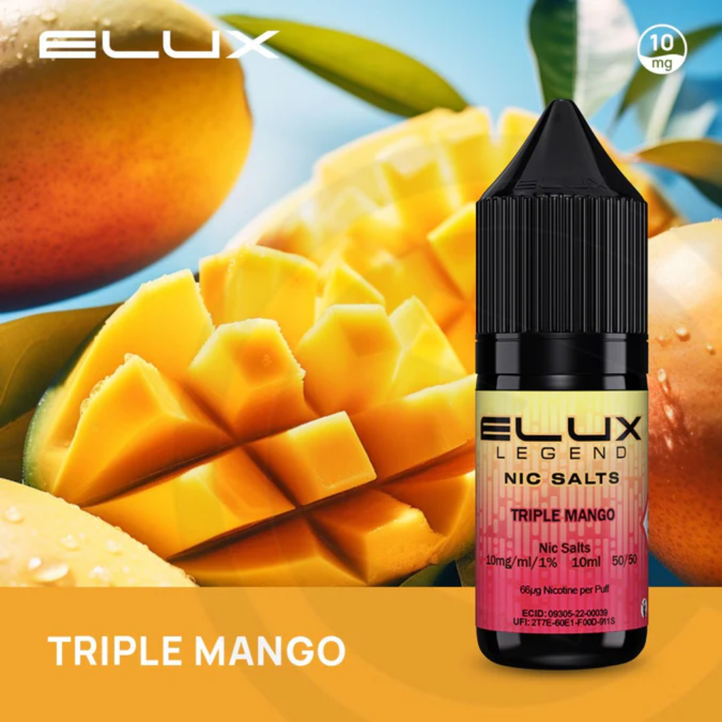 Triple Mango Elux Nic Salt E-Liquid 10ml