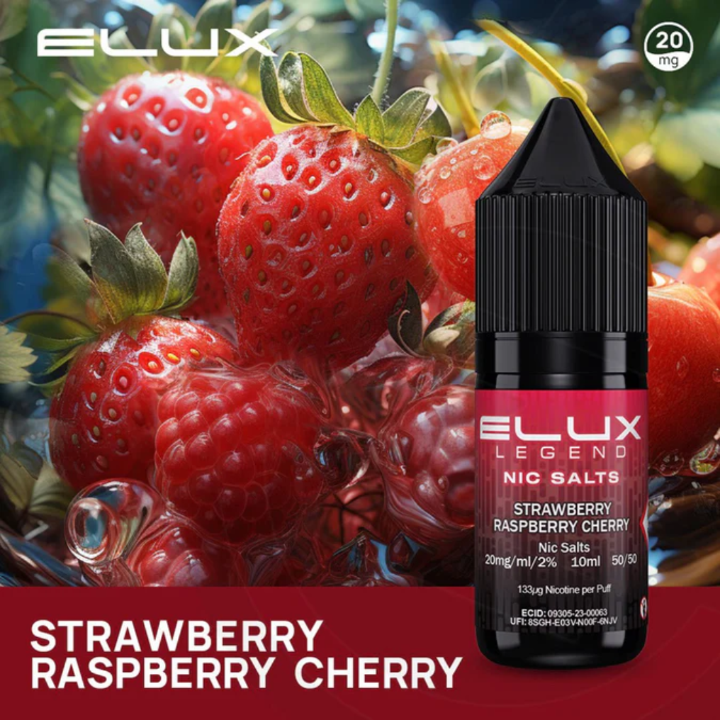 Elux Legend Nic Salts Strawberry Raspberry Cherry 